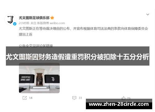 尤文图斯因财务造假遭重罚积分被扣除十五分分析 尤文图斯因财务造假遭重罚积分被扣除十五分分析